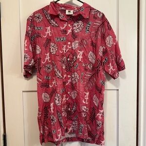 Bama Hawaiian Shirt Size Medium Wes and Willy U of A